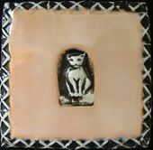 sitting kitty tile